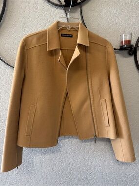 Alexandra Bartlett Camel/Tan Short Wool Jacket